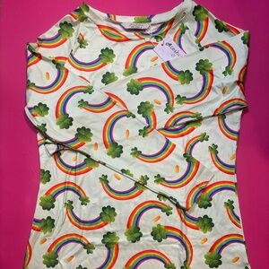 Aceshion Women’s Ling Sleeves Top Multicolor Medium